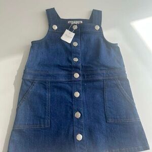 Bonpoint Dark Blue Denim Kids Dress